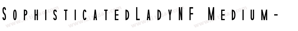 SophisticatedLadyNF Medium字体转换